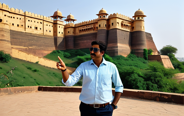 여행안내사 직업 만족도를 높이는 방법 - "A professional Indian woman, wearing a modest and colorful salwar kameez, smiling warmly while guid... 여행안내사 직업 만족도를 높이는 방법 - "A professional Indian woman, wearing a modest and colorful salwar kameez, smiling warmly while guid...